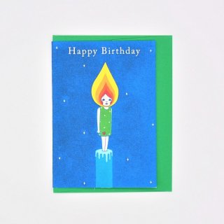 Naoshi グリーティングカード Happy Birthday Candle Boy