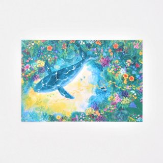 Natsuki Wakita ポストカード クジラ