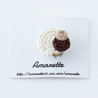 Amarette maru mini ブローチ　