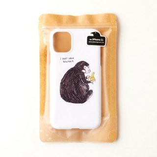 黒山 I only have banana Monkey iPhone11 mobile case