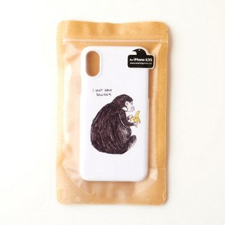 黒山 I only have banana Monkey iPhoneX/XS mobile case