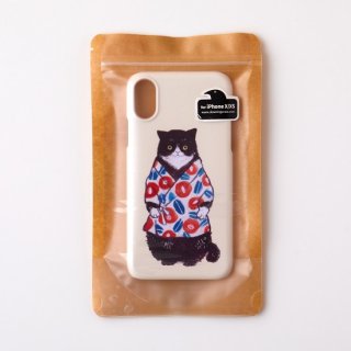 黒山 Omatsuri Cat iPhoneX/XS mobile case