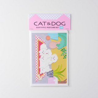 タカヤママキコ ポストカードセット CAT & DOG