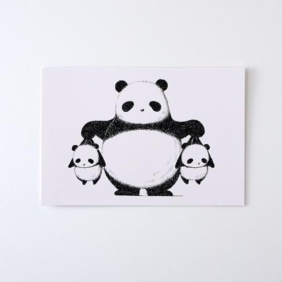 はせがわゆうじ ぱんだもん ポストカード どうしてくれようか双子