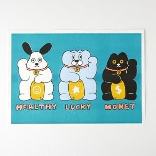 DUMPLING CAT FAMILY Fortune Bringing Dumpling Cat A3 ݥ