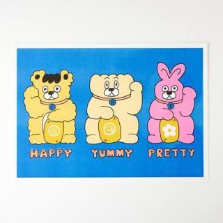 DUMPLING CAT FAMILY Lucky Fried Dumpling Cat A3 ݥ