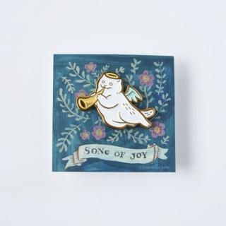  Angel Cat Magnet Metal Pin