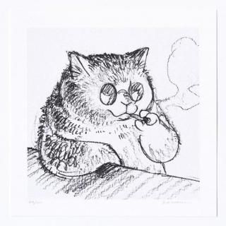  졼ץ Sunglasses Smoking Cat