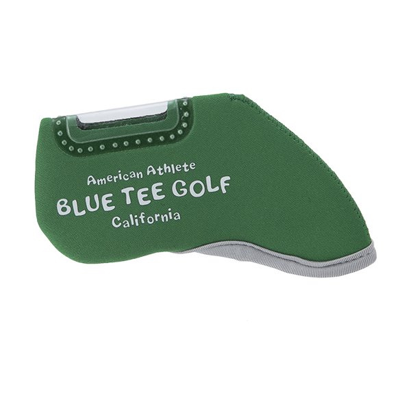 色:グリーン＆ブラックゴルフアイアンカバー ヘッドカバー 窓付きタイプ 番手