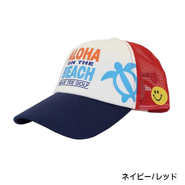 ALOHA ON THE BEACHメッシュキャップ【CP-006】 - BLUE TEE GOLF