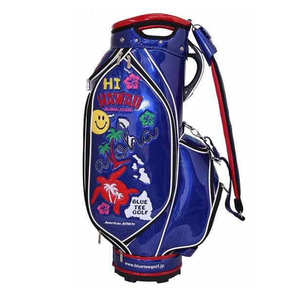 HI HAWAII エナメル キャディバッグ 【CB-020】 - BLUE TEE GOLF HI HAWAII エナメル キャディバッグ 【CB-020】 - BLUE TEE GOLF