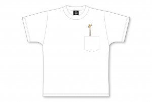 【天地創造デザイン部】「首長ジカ」ポケット付きTシャツ　