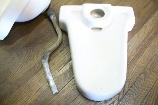 当時モノ 陶器シンク 流し台 高島陶器製 ボルト欠品有 昭和40年代 古録