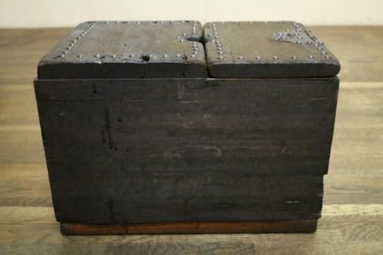 江戸時代の古い銭函 小物入れにディスプレィしても映えます 古録