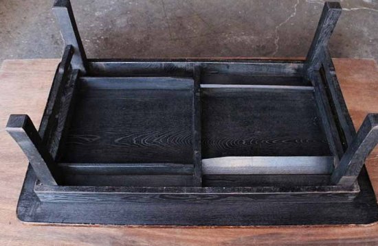 昭和レトロな折り畳み ちゃぶ台ローテーブル 昭和20－30年代　古録展 送料別 Fサイズ　中古 品番F32651