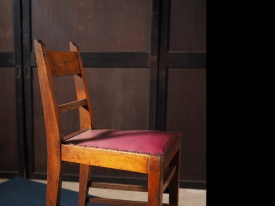 昭和レトロなオーク材造りの雰囲気ある椅子 昭和20-30年代 1940-50- 古