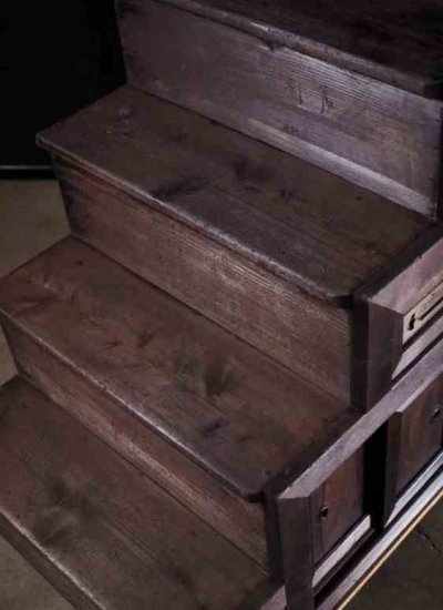 古民家の階段箪笥 箱階段 明治時代 1890年代 | 古録展 送料別 Mサイズ 