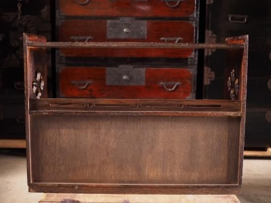 昭和レトロな小型飾棚 1950-60年代 古録展 送料別 G サイズ 中古