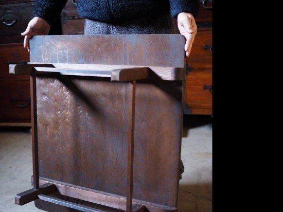 指し物作りの古いローテーブル 大正時代 古録展 送料別 Gサイズ 中古 