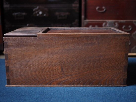 130年前のアンティーク長火鉢型ローテーブル 明治時代リメイク 古録展 