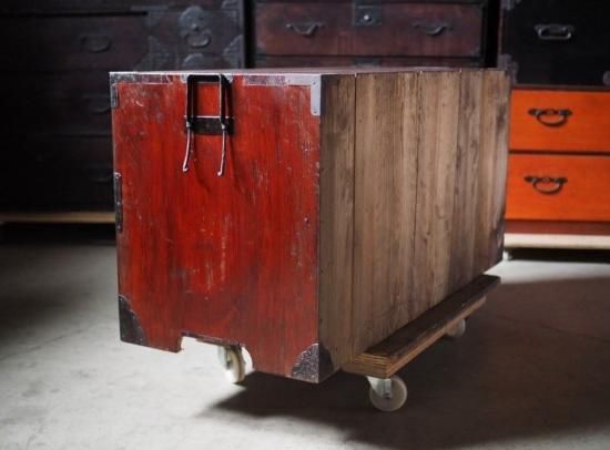 アンティークワイドローボード 100年時代箪笥 明治時代 古録展 送料別