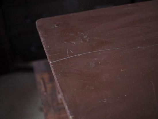 昭和レトロ定番ペンキ仕上げ文机 昭和初期 古録展 送料別 Fサイズ 中古