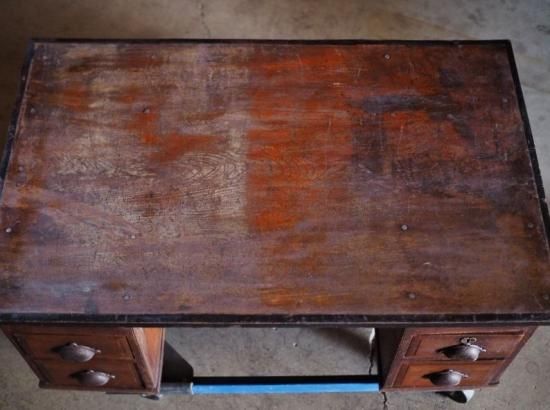 アンティーク書斎机 大正～昭和初期 古録展 送料別 Gサイズ 中古 品番F4404