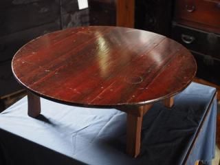 木製 座卓 ローテーブル 天板69.6×44.5cm 引き出し付き 文机