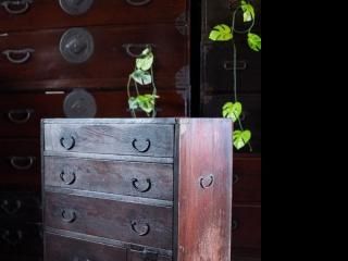 打ち出し金具 時代庄内箪笥 時代箪笥 時代家具 古家具 古タンス