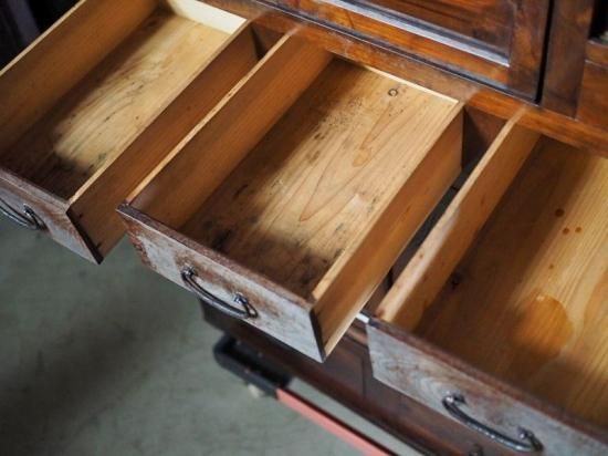 水屋箪笥 木製整理ダンス 大正　昭和　 レトロ 　アンティーク 香狭間透かし 水屋箪笥 木製整理ダンス 大正 昭和 レトロ アンティーク 香狭間