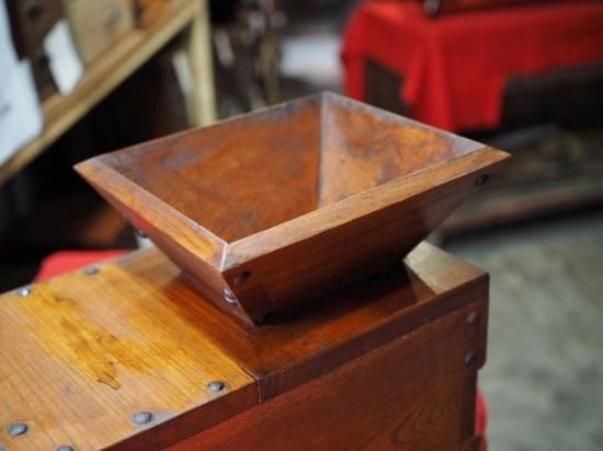 欅造りのアンティーク銭函 明治時代 古録展 送料別 Dサイズ 中古