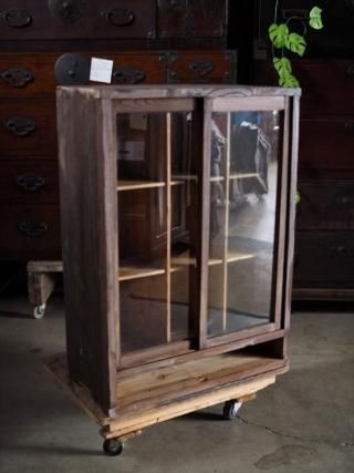 棚 本棚 茶箪笥 箪笥 収納 - アンティーク和家具専門店 古録展 | 江戸