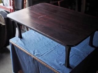 座卓　文机　骨董　古い家具 文机 座卓 ちゃぶ台 テーブル - アンティーク和家具専門店 古録展