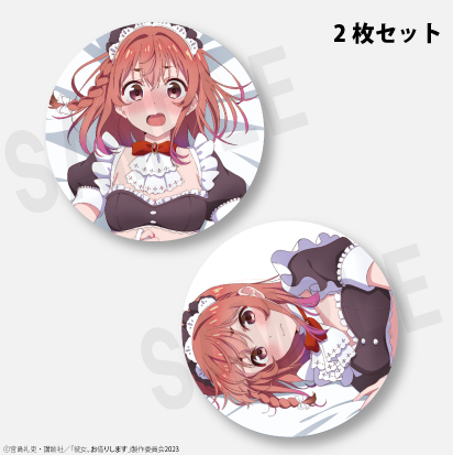 人気メーカー・ブランド TVアニメ『彼女、お借りします』 桜沢 墨 缶バッジセット ピンズ・ピンバッジ・缶バッジ