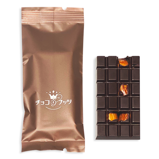 アーモンドガーナミルクチョコレート40 小 銀座にあるチョコ ナッツ Choco And Nuts の公式オンラインショップ