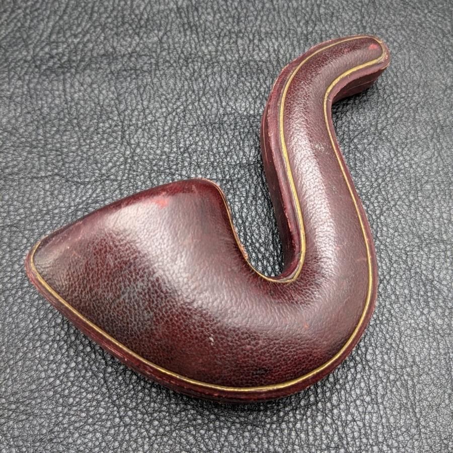 1909年 英国アンティーク 純銀装飾 キャラバッシュパイプ オリジナルケース付き