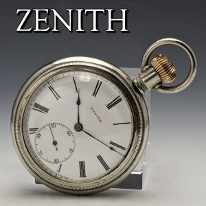 1903年頃 アンティーク 動作良好 ゼニス ステンレスケース 懐中時計