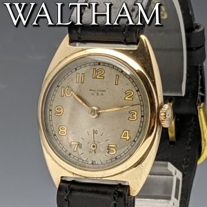 1938年 ヴィンテージ 動作品 ウォルサム K9金無垢デニソンケース 17石 機械式 紳士用腕時計