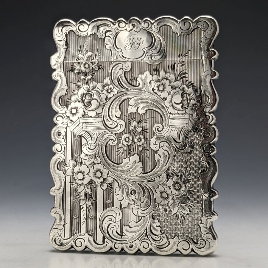 ☆大人気商品☆ 1875年 MARSON FREDERICK 55g 純銀製カードケース 英国 