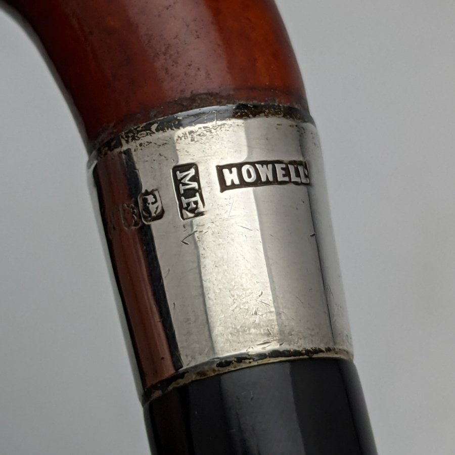 格安saleスタート キャラバッシュパイプ 純銀装飾 英国アンティーク 1910年頃 ケース付 Howell M F 喫煙具 ライター Rehair Com Br