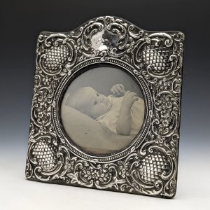 1906年 英国アンティーク 純銀フレーム 写真立て/ポートレート SAMUEL M LEVI