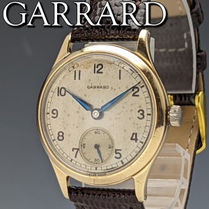 1957年 英国ヴィンテージ 動作良好 ガラード K9金無垢デニソンケース 機械式 紳士用腕時計