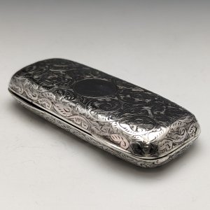 1892年 英国アンティーク  純銀シガレットケース 30g G W Harvey & Co