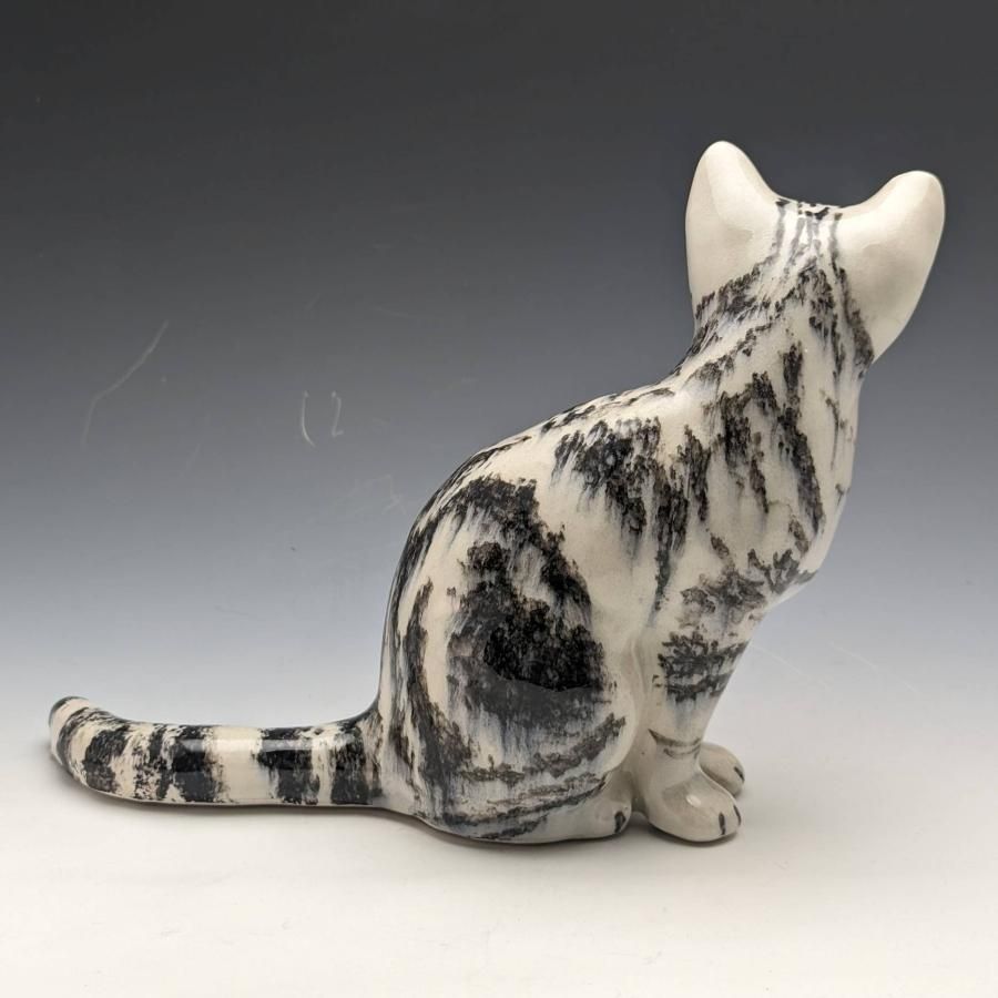 2種類選べる C5622☆ウィンスタンレイキャット サバトラ猫 英国陶器