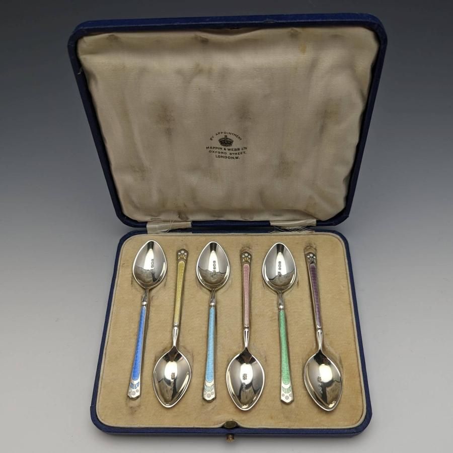 たしろ屋 1929年 英国ヴィンテージ 純銀製ティースプーン6本セット