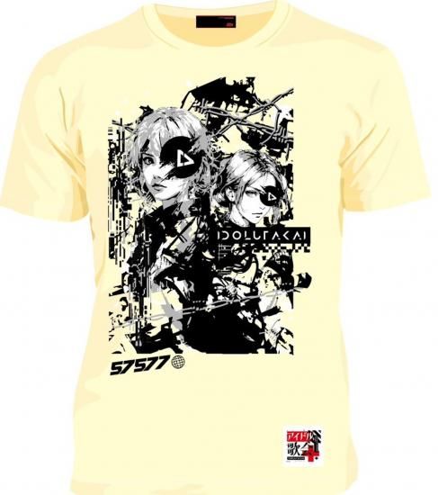 アイドル歌会Tシャツ 鹿目凛（色＝ライトイエロー） 「どれだっ