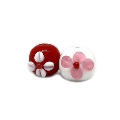 とんぼ玉 楽天市場】トンボ玉 14mm カラフル水中花 とんぼ玉 ガラス玉