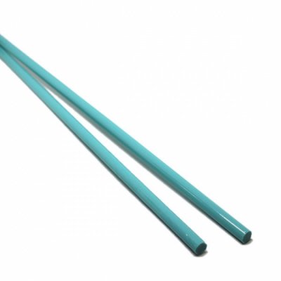 【CX141】ガラスロッド（青緑アルカリシリケートガラス）100g