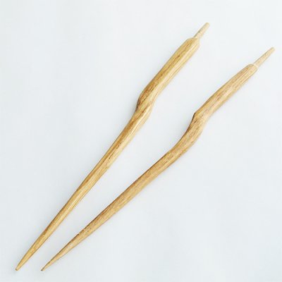 ★国産木製かんざし棒01（ナラ）
