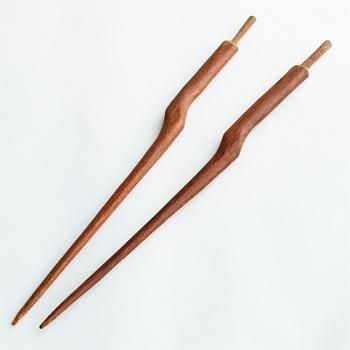 かんざし２本（玉簪、木のかんざし） ali497.jpg